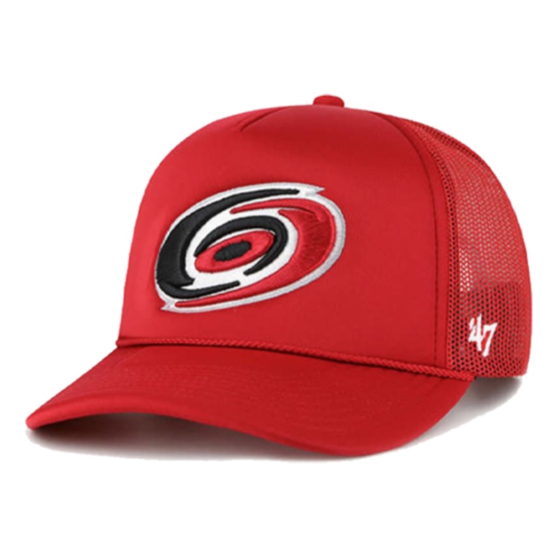 Carolina Hurricanes Red Foam Bill Mesh 47′ Trucker Hat