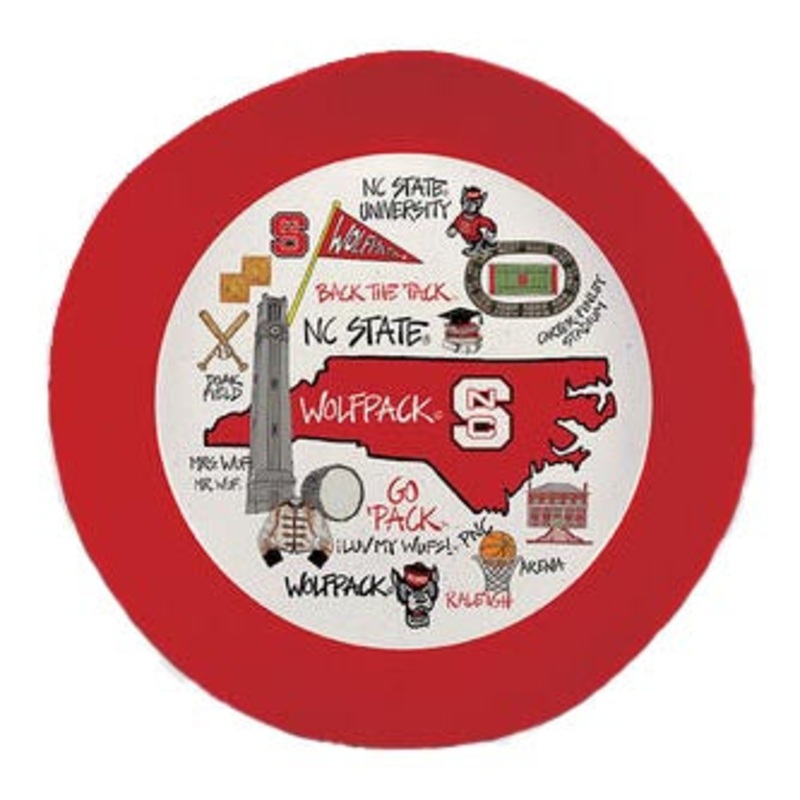 NC State Wolfpack 13.5 Melamine Bowl