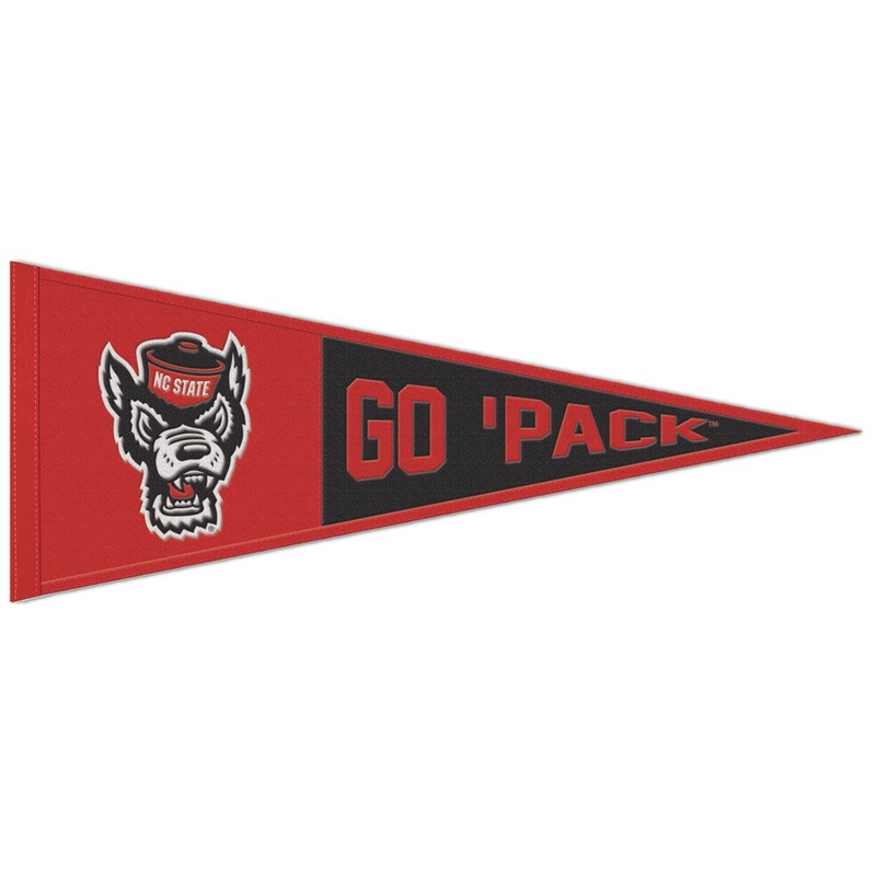 NC State Wolfpack 13×32 Wolfhead Wool Pennant
