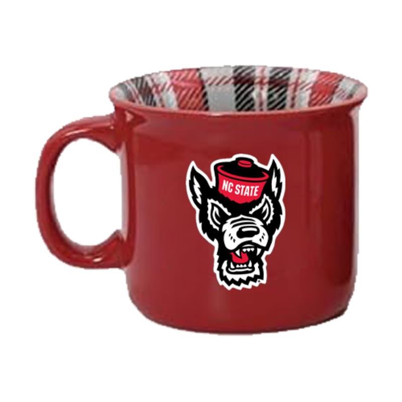 NC State Wolfpack 23oz Red Big Camper Logos Relief Mug
