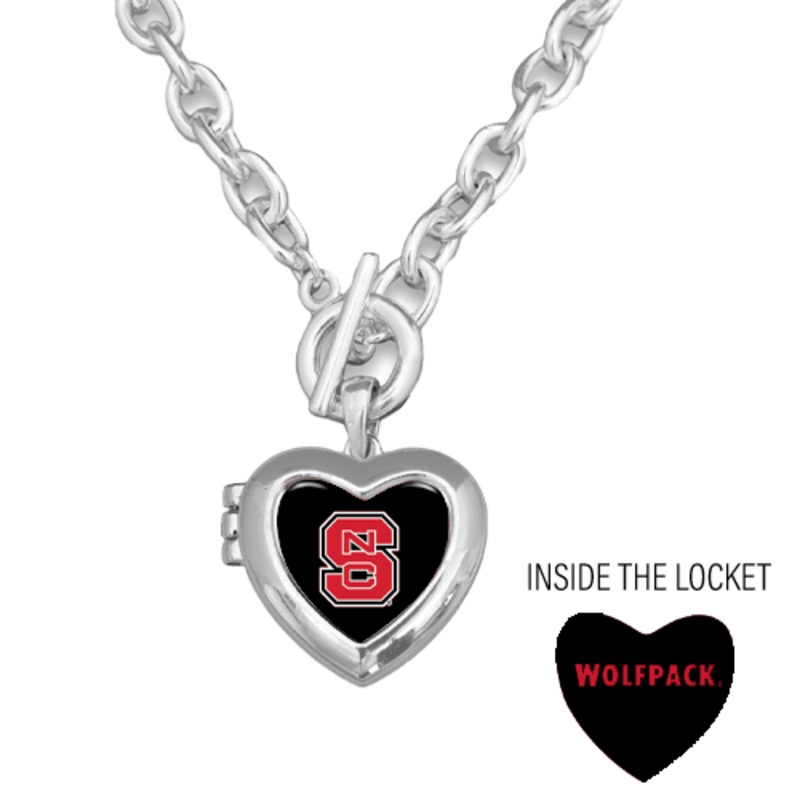 NC State Wolfpack Bella Block S Locket