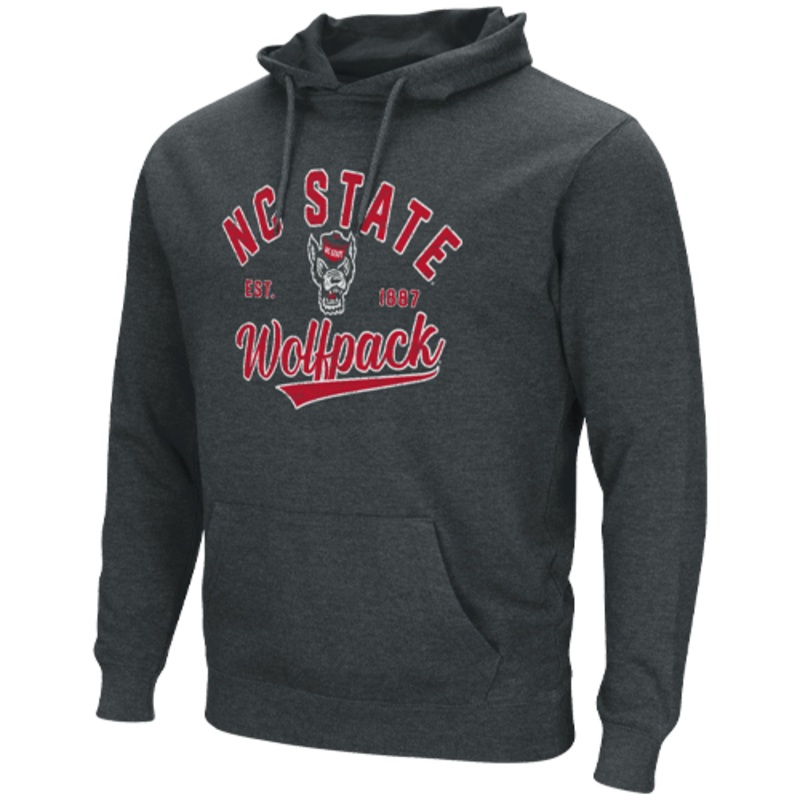 NC State Wolfpack Heathered Black 1887 Hooded Sweatshirt