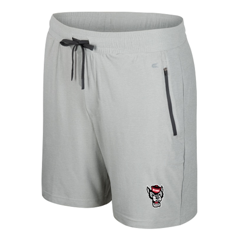 NC State Wolfpack Men’s 7 Ash Grey Atomic Shorts