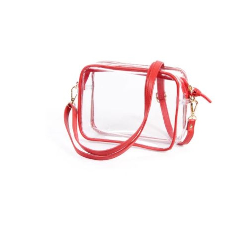Desden Red Soho Clear Purse