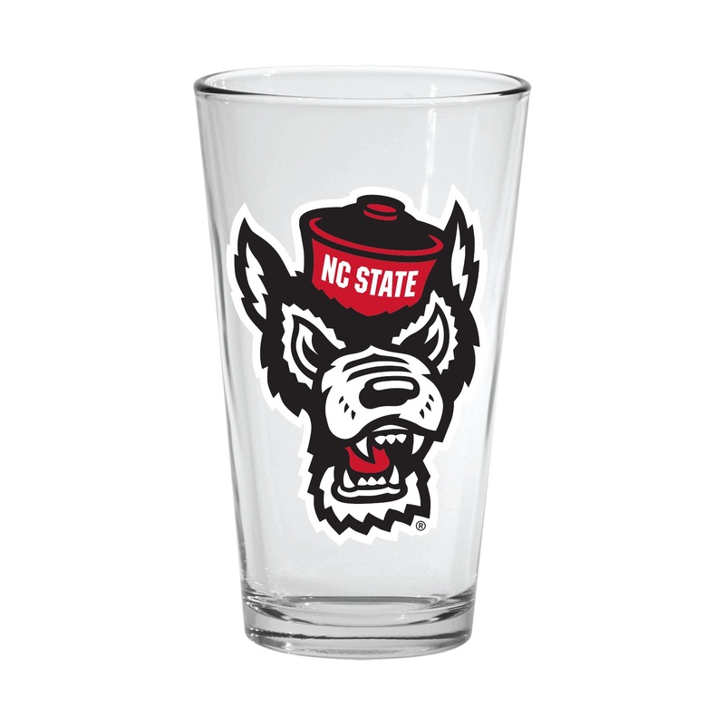 NC State Wolfpack 16oz Wolfhead Pint Glass