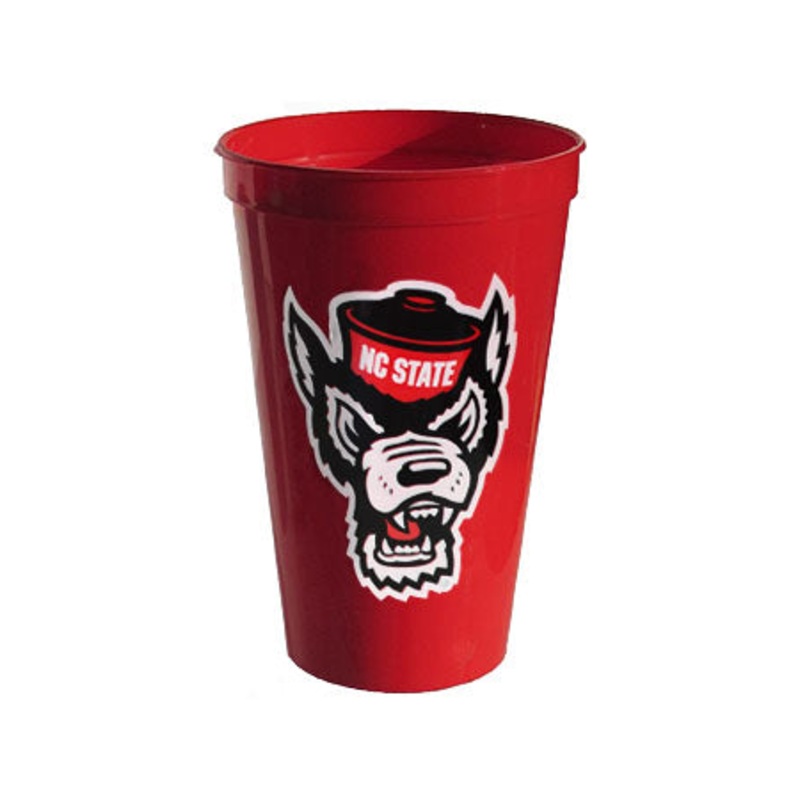 NC State Wolfpack 22oz. Red Wolfhead Stadium Cup