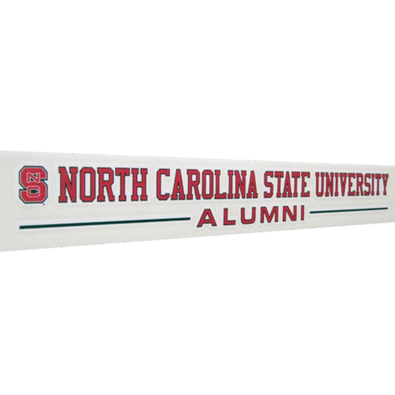 NC State Wolfpack Alumni Banner w/ Block S Vinyl Decal