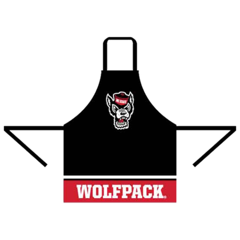 NC State Wolfpack Black and Red Wolfhead Apron