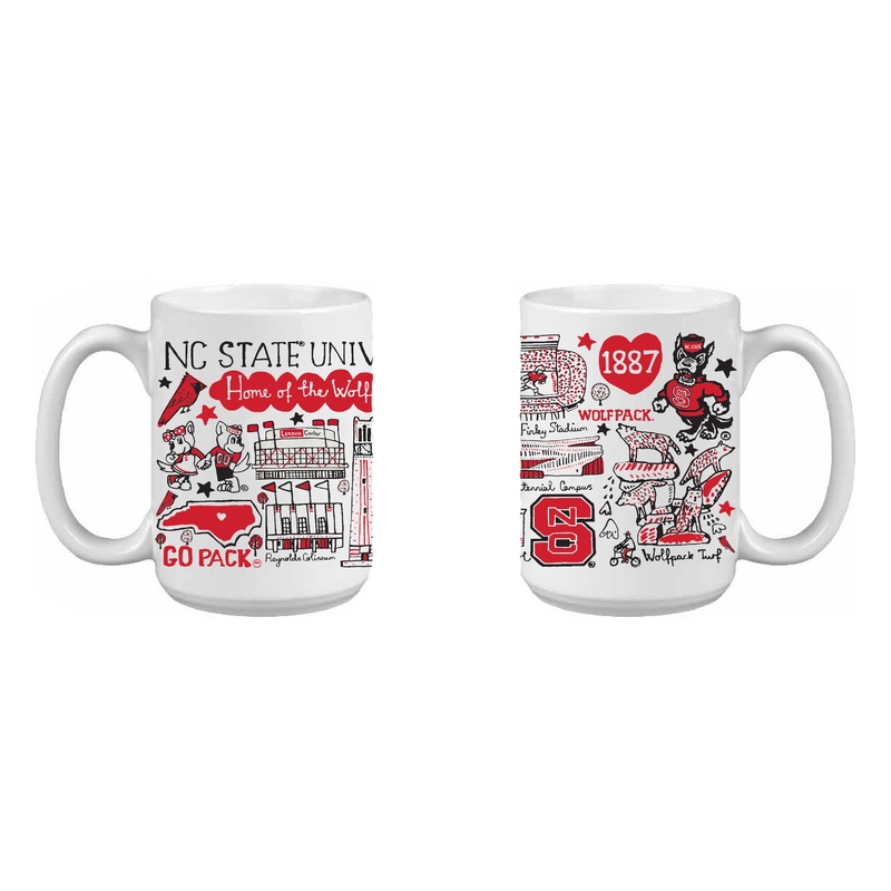 NC State Wolfpack Julia Gash 15 oz Grande Mug