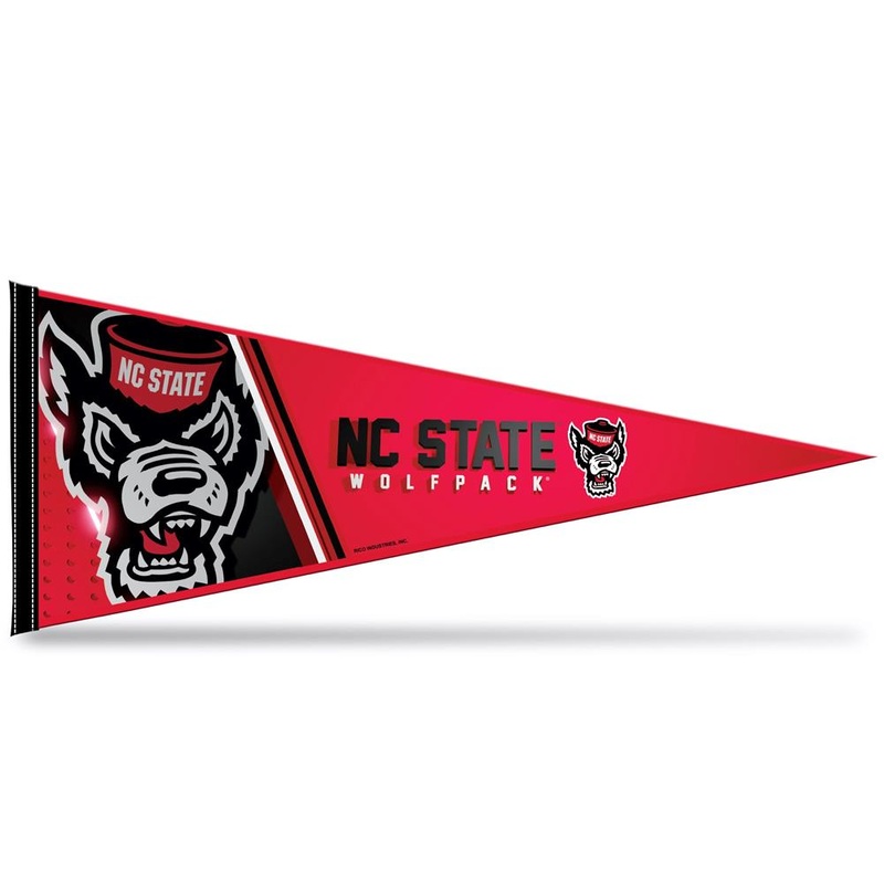 NC State Wolfpack Soft Felt 12×30 Wolfhead Pennant