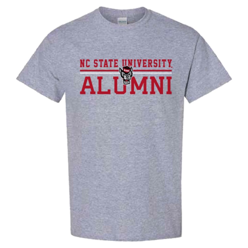 NC State Wolfpack Sports Grey Alumni T-shirt