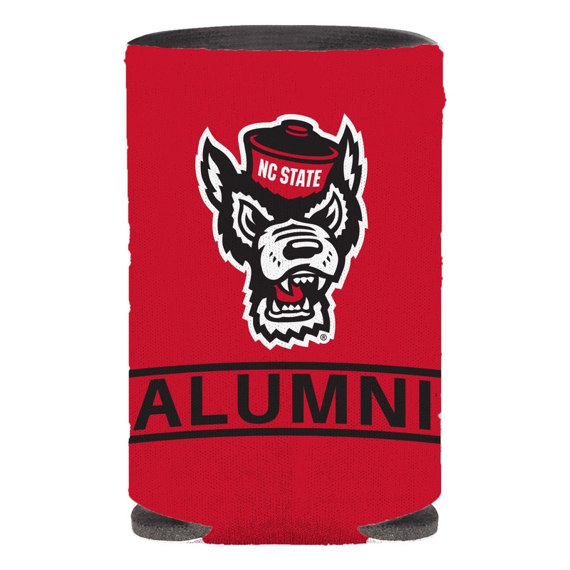NC State Wolfpack Wolfhead Alumni Red Can Koozie