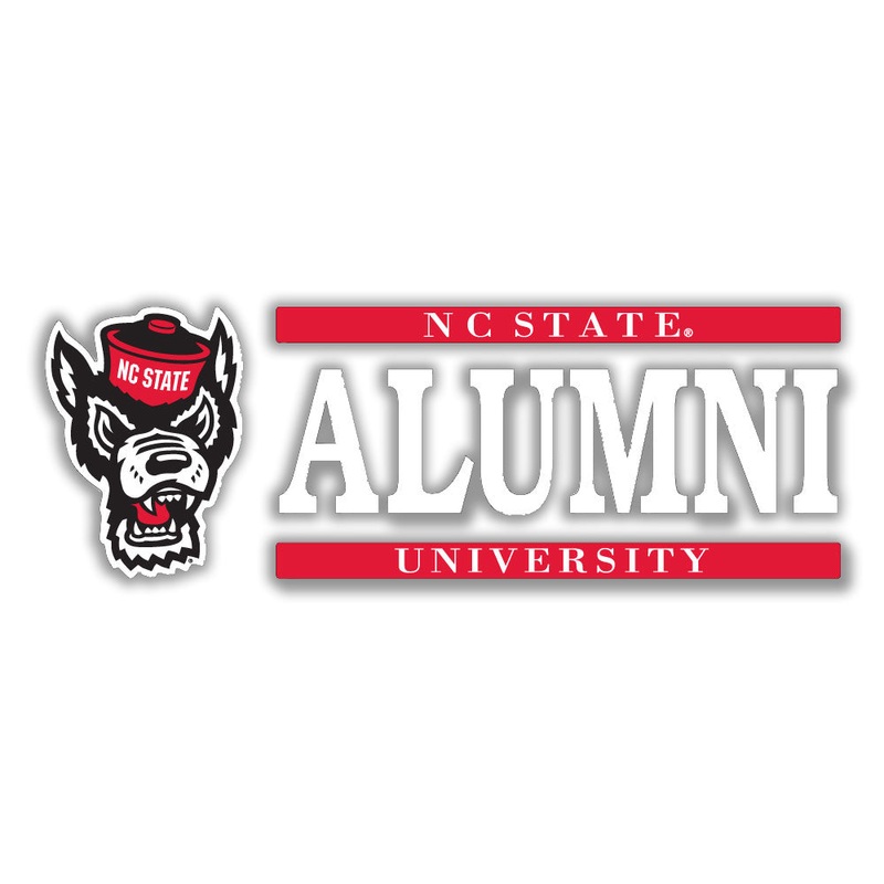 NC State Wolfpack Wolfhead Alumni Vinyl Decal