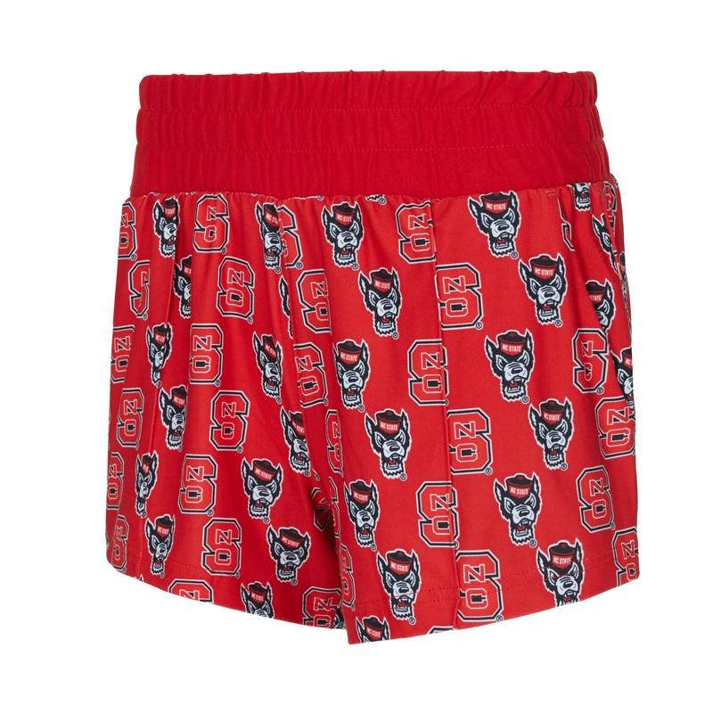 NC State Wolfpack Women’s All Over Logo Knit Shorts