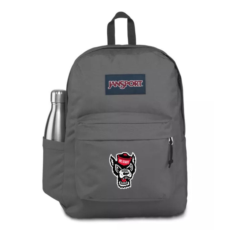 NC State Wolfpack Jansport Grey Superbreak Backpack