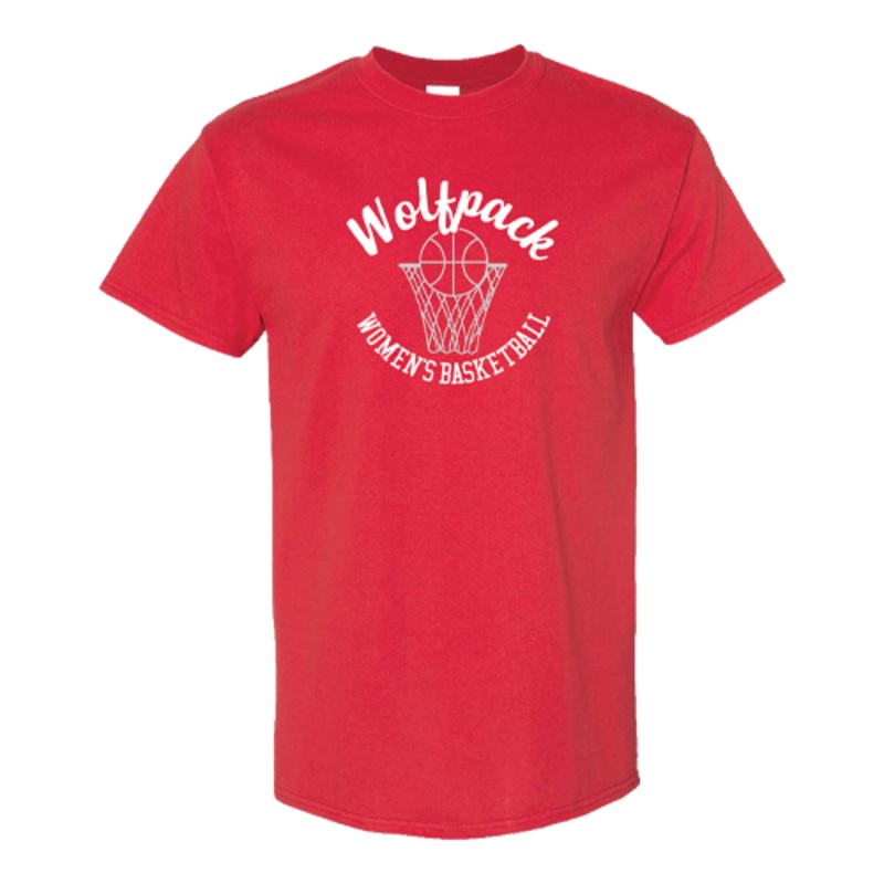 NC State Wolfpack Youth Red Script Women’s Basketball T-Shirt
