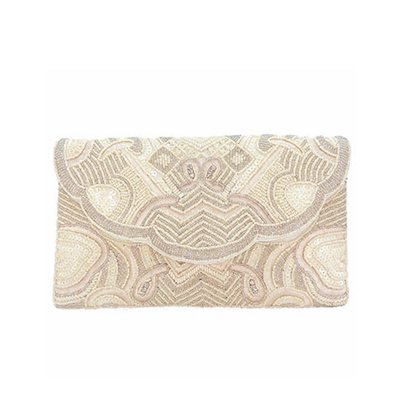 Paisely Beaded Clutch
