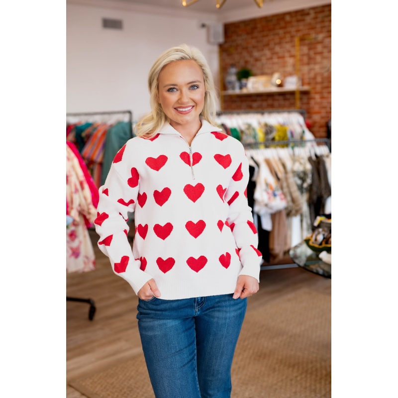 The Cupid Half Zip Sweater