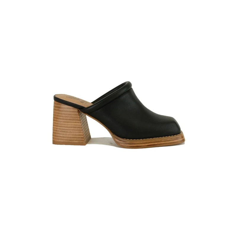 The Francesca Mules in Black