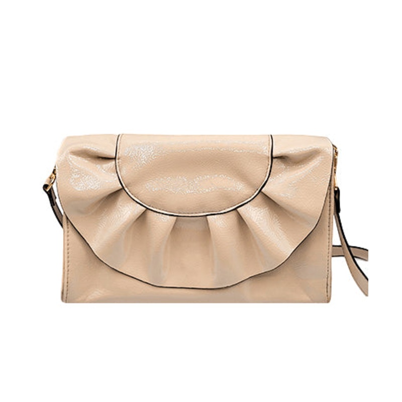 The Izzy Clutch in Beige