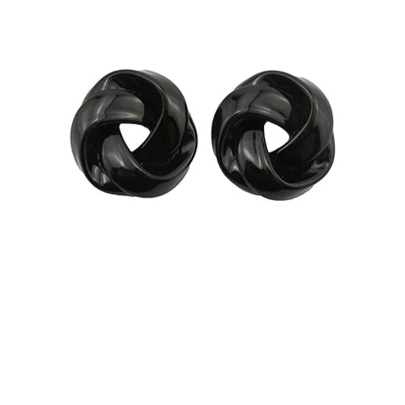 The Jenna Earrings in Black