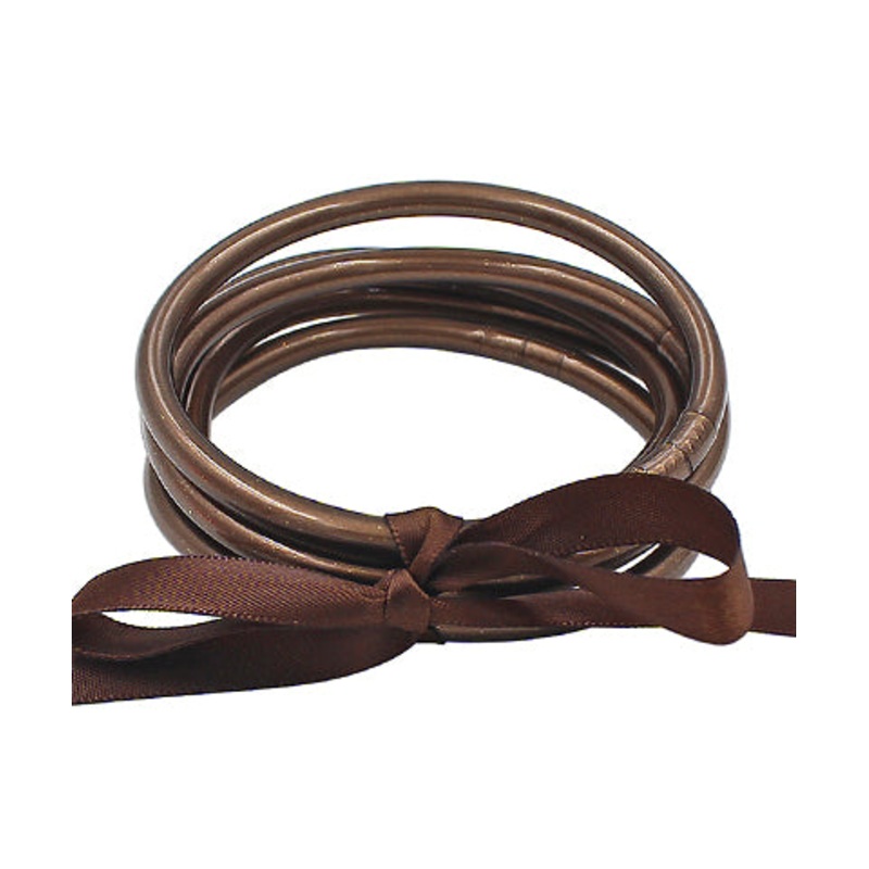 The Jill Bangle Set in Brown