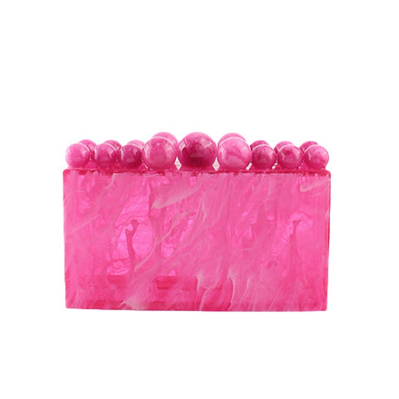 The Mable Clutch in Fuchsia