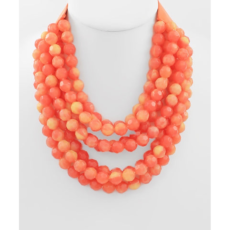 The Robyn Necklace in Coral