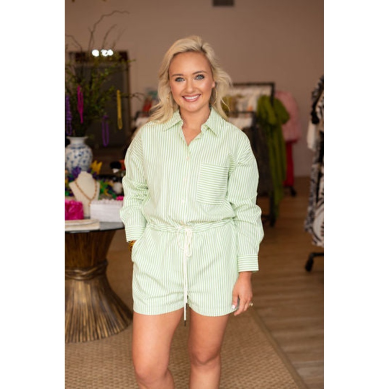 The Sims Romper in Apple Green