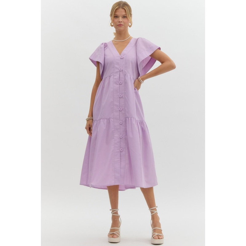 The Tenley Midi in Lavender