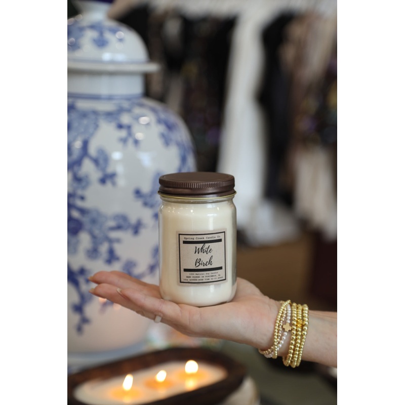 12oz Jar Candle- White Birch