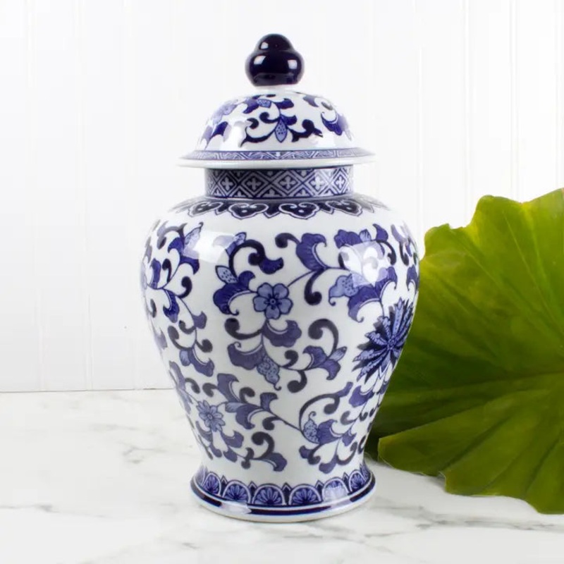 Blue Chinoiserie Ginger Jar – Large