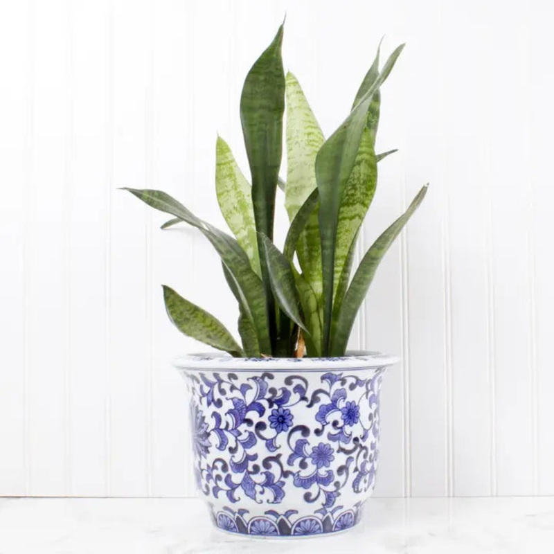 Blue Chinoiserie Planter – Small
