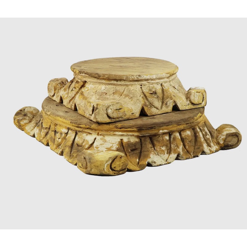 Carved Pillar Base-Large