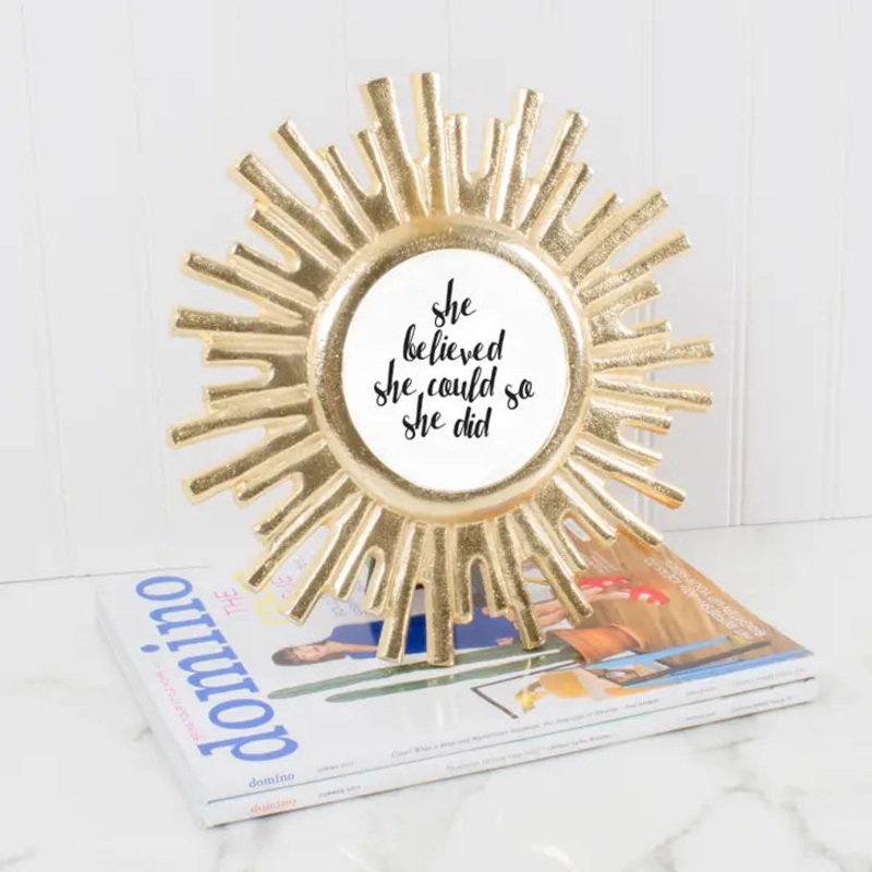 Gold Starburst 4×6 Picture Frame