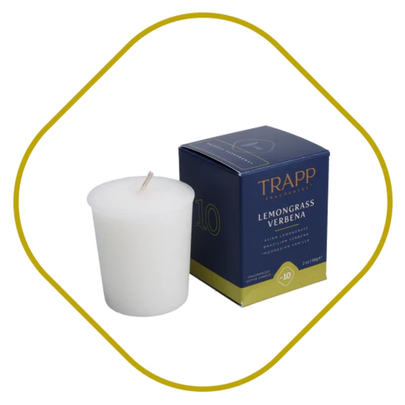 No. 10 Lemongrass Verbena 2 oz. Votive Candle