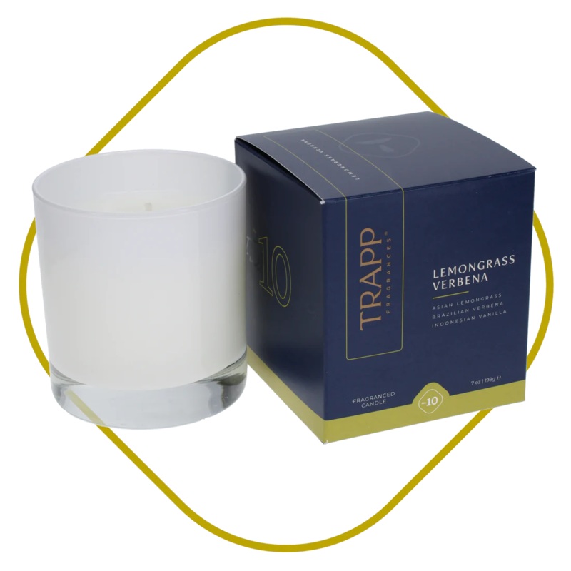 No. 10 Lemongrass Verbena 7 oz. Candle in Signature Box