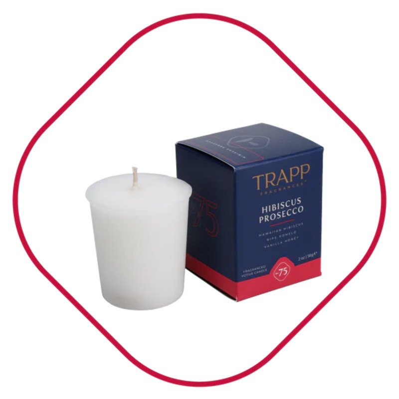 No. 75 Hibiscus Prosecco 2 oz. Votive Candle