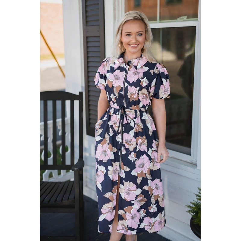 The Gracen Midi in Navy