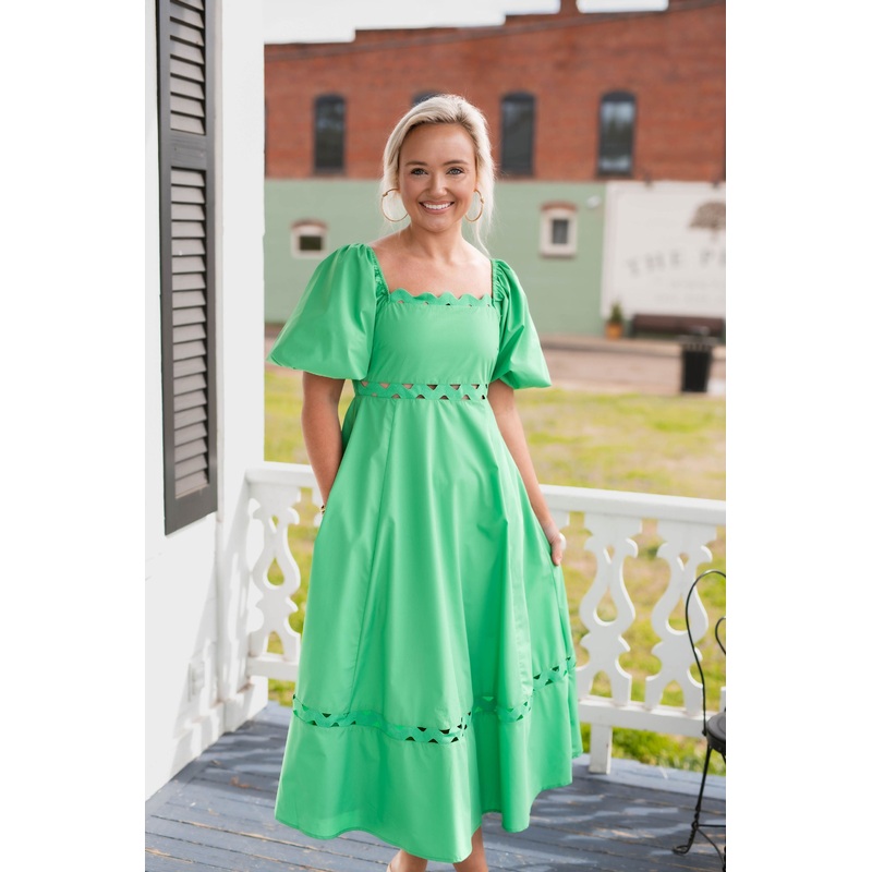 The Patton Dress in Green