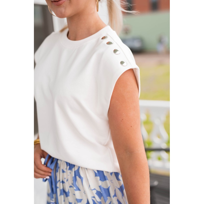 The Rita Top in White