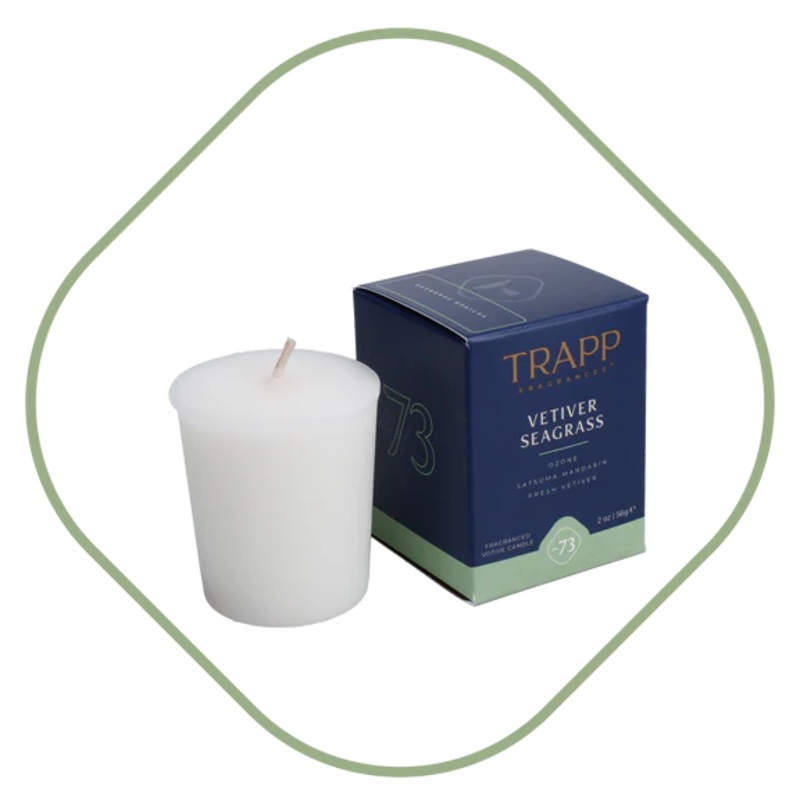 Vetiver Seagrass votive candle