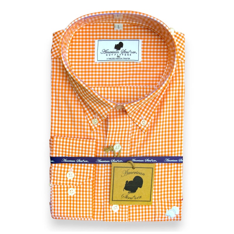 American Strutter Button Down-Orange