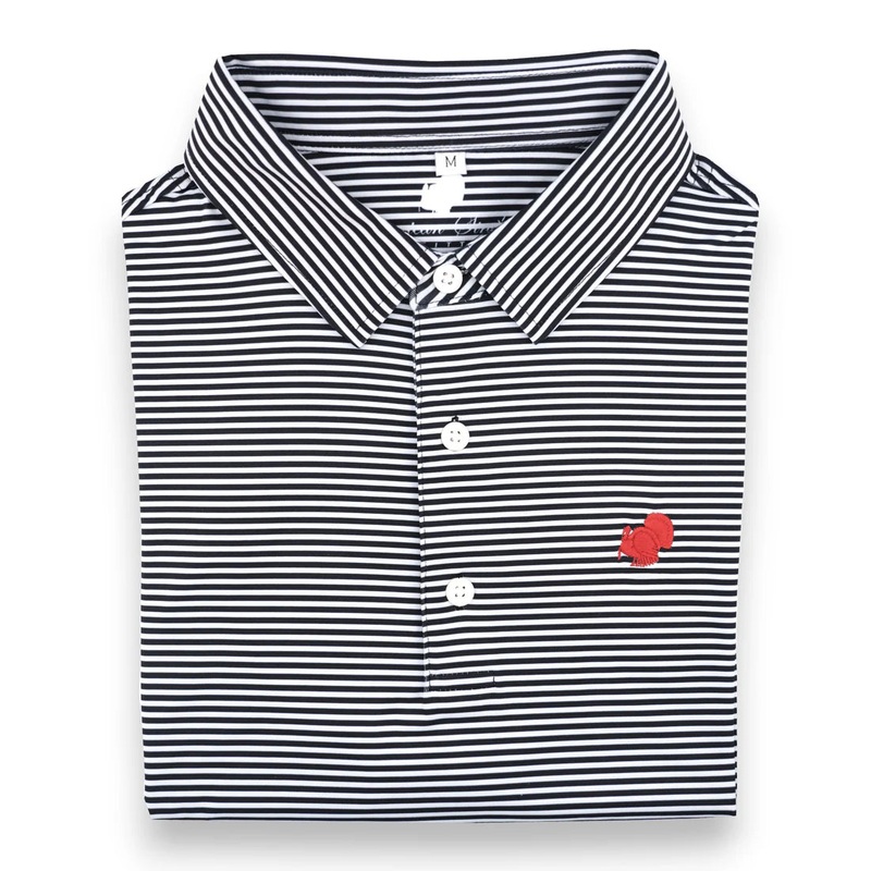 American Strutter Performance Polo-Black/White