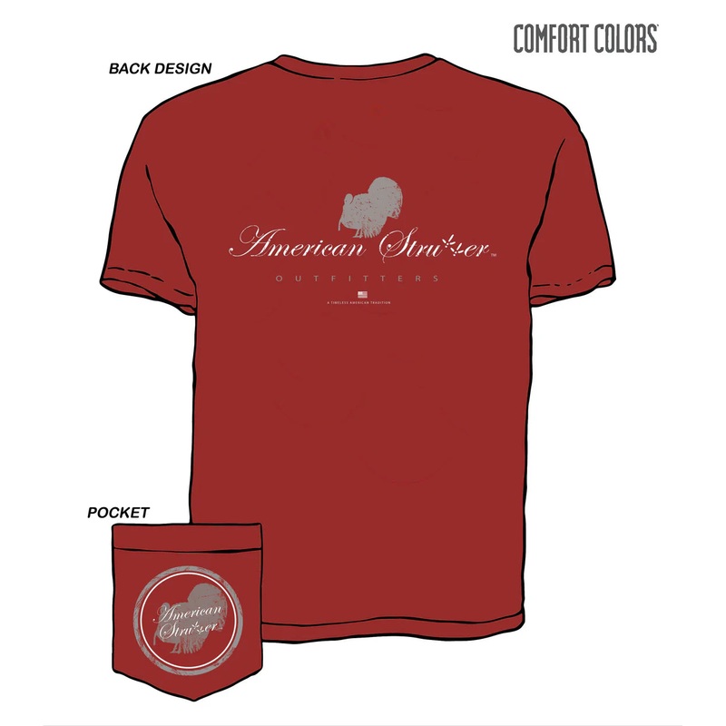 American Strutter Vintage Collection T-Shirt- Crimson