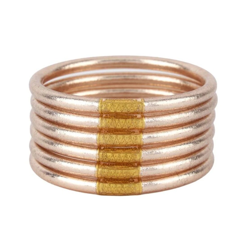 Champagne All Weather Bangles (Set of 6) – Serenity Prayer