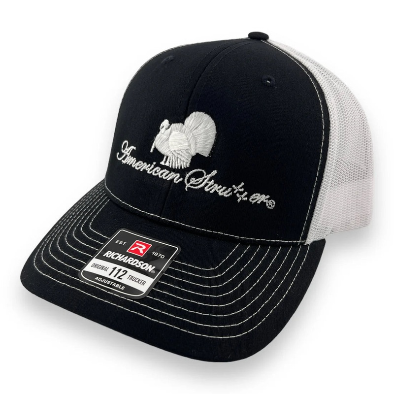‘Flatline’ Snapback Hat- Black and White