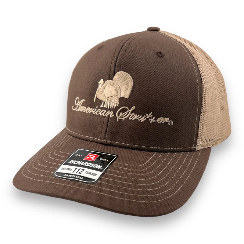 ‘Flatline’ Snapback Hat-Brown and Tan