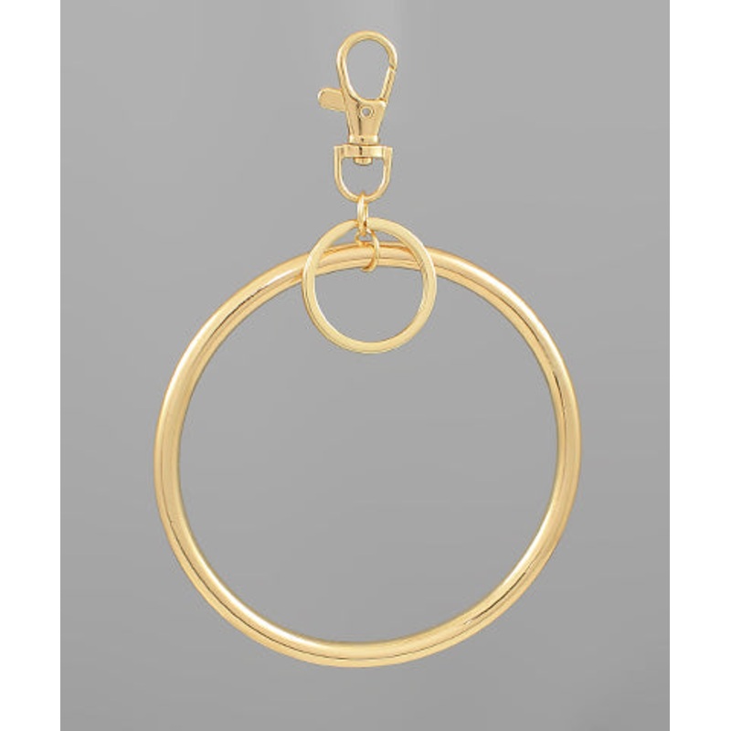 Gold Metal Ring Keychain