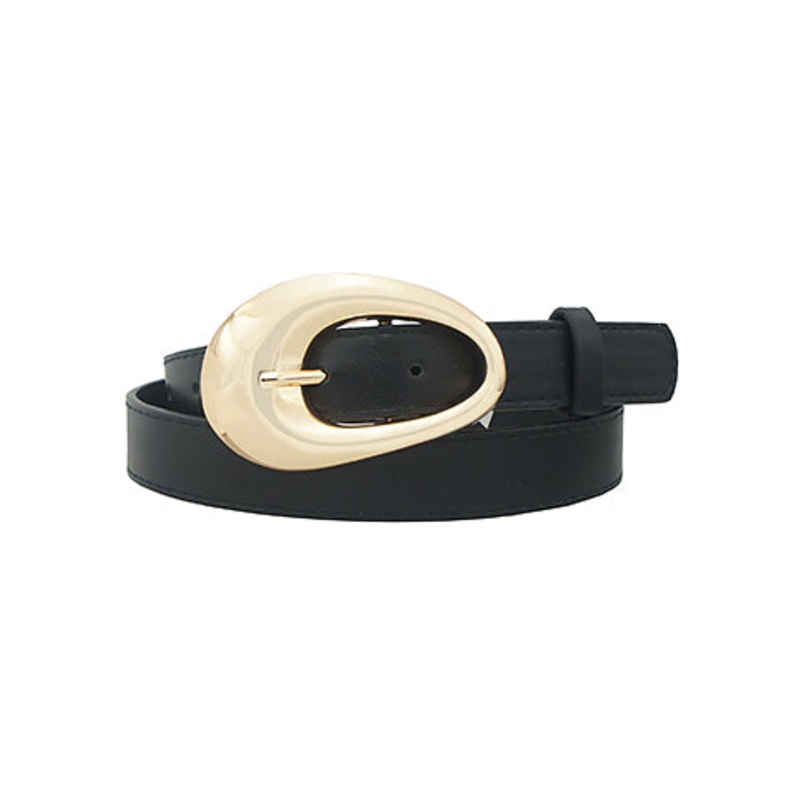Teardrop Buckle Belt-Black